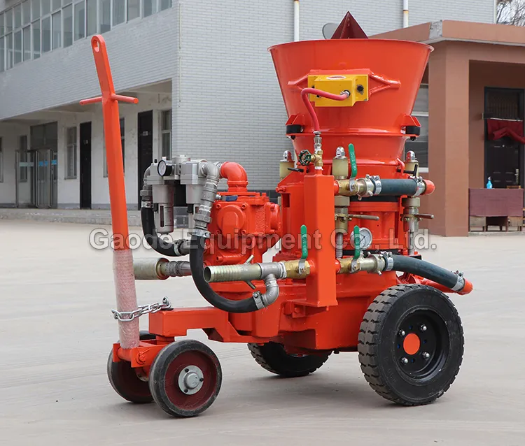 GAODETEC GZ-3AR 10mm Max Aggregate Refractory Gunning Machine For Cement Factories